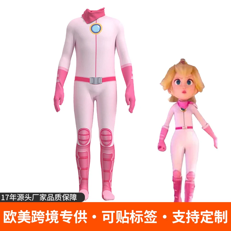 Princess Peach Printed Bodysuit