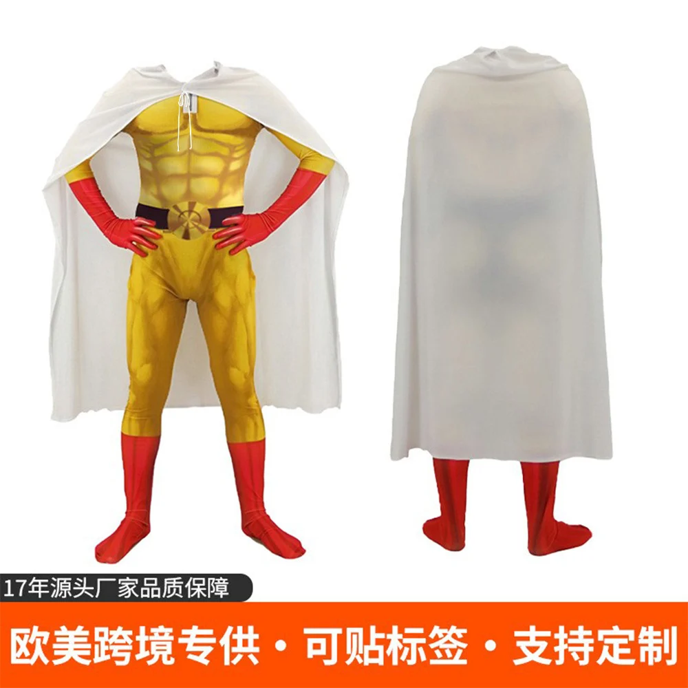 Saitama Character Print Bodysuit